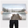 Picture of River After the Snowfall _GroupedProduct_Rectangle_Landscape_Canvas_