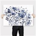 Picture of Indigo Blossom l _GroupedProduct_Rectangle_Landscape_Canvas_