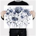 Picture of Indigo Blossom ll _GroupedProduct_Rectangle_Landscape_Canvas_