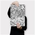 Picture of Detailed Floral Sketch _GroupedProduct_Rectangle_Portrait_Canvas_