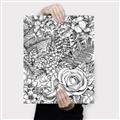 Picture of Detailed Floral Sketch _GroupedProduct_Rectangle_Portrait_Canvas_