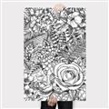 Picture of Detailed Floral Sketch _GroupedProduct_Rectangle_Portrait_Canvas_
