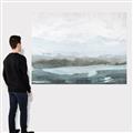 Picture of Slow Waters Teal  _GroupedProduct_Rectangle_Landscape_Canvas_