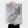 Picture of Hold a Pose Gray _GroupedProduct_Rectangle_Portrait_Canvas_