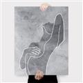 Picture of Hold a Pose Gray _GroupedProduct_Rectangle_Portrait_Canvas_