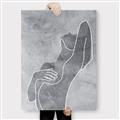Picture of Hold a Pose Gray _GroupedProduct_Rectangle_Portrait_Canvas_