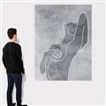 Picture of Hold a Pose Gray _GroupedProduct_Rectangle_Portrait_Canvas_