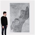 Picture of Hold a Pose Gray _GroupedProduct_Rectangle_Portrait_Canvas_