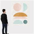 Picture of Pastel Modern II  _GroupedProduct_Rectangle_Portrait_Canvas_