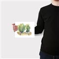 Picture of Splashed Cactus I  _GroupedProduct_Rectangle_Landscape_Canvas_