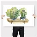 Picture of Splashed Cactus I  _GroupedProduct_Rectangle_Landscape_Canvas_