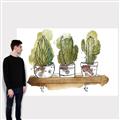 Picture of Splashed Cactus II  _GroupedProduct_Rectangle_Landscape_Canvas_