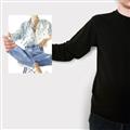 Picture of Blue Jeans I _GroupedProduct_Rectangle_Portrait_Canvas_