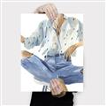 Picture of Blue Jeans I _GroupedProduct_Rectangle_Portrait_Canvas_