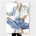 Picture of Blue Jeans I _GroupedProduct_Rectangle_Portrait_Canvas_
