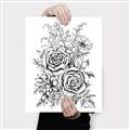 Picture of Sketched Flower I _GroupedProduct_Rectangle_Portrait_Canvas_