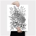 Picture of Sketched Flower II  _GroupedProduct_Rectangle_Portrait_Canvas_