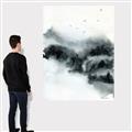 Picture of Misty Forest with Birds _GroupedProduct_Rectangle_Portrait_Canvas_