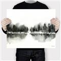 Picture of Misty Forest Black  _GroupedProduct_Rectangle_Landscape_Canvas_