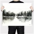 Picture of Misty Forest Black  _GroupedProduct_Rectangle_Landscape_Canvas_