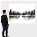 Picture of Misty Forest Black  _GroupedProduct_Rectangle_Landscape_Canvas_