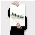 Picture of Misty Forest Trees _GroupedProduct_Rectangle_Portrait_Canvas_