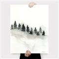 Picture of Misty Forest Trees _GroupedProduct_Rectangle_Portrait_Canvas_