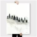 Picture of Misty Forest Trees _GroupedProduct_Rectangle_Portrait_Canvas_