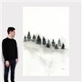 Picture of Misty Forest Trees _GroupedProduct_Rectangle_Portrait_Canvas_