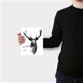 Picture of Sketched Deer  _GroupedProduct_Rectangle_Portrait_Canvas_