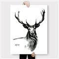 Picture of Sketched Deer  _GroupedProduct_Rectangle_Portrait_Canvas_