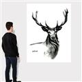 Picture of Sketched Deer  _GroupedProduct_Rectangle_Portrait_Canvas_