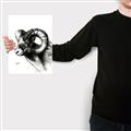 Picture of Sketched Ram _GroupedProduct_Rectangle_Portrait_Canvas_