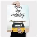 Picture of Never Stop Exploring Van _GroupedProduct_Rectangle_Portrait_Photography _GroupedProduct_Rectangle_Portrait_Canvas_