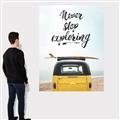 Picture of Never Stop Exploring Van _GroupedProduct_Rectangle_Portrait_Photography _GroupedProduct_Rectangle_Portrait_Canvas_