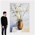 Picture of Copper Floral Pot _GroupedProduct_Rectangle_Portrait_Canvas_