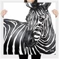 Picture of Zebra Watching _GroupedProduct_Square_Canvas_