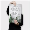 Picture of Love grows here _GroupedProduct_Rectangle_Portrait_Canvas_