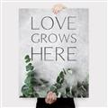 Picture of Love grows here _GroupedProduct_Rectangle_Portrait_Canvas_