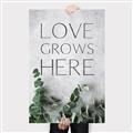 Picture of Love grows here _GroupedProduct_Rectangle_Portrait_Canvas_