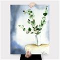 Picture of Green leaves  Pot _GroupedProduct_Rectangle_Portrait_Canvas_