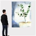 Picture of Green leaves  Pot _GroupedProduct_Rectangle_Portrait_Canvas_
