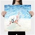Picture of Wading at the Beach _GroupedProduct_Square_Canvas_