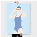 Picture of Swim Competition II  _GroupedProduct_Rectangle_Portrait_Canvas_