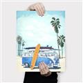 Picture of Surf board _GroupedProduct_Rectangle_Portrait_Canvas_