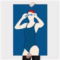 Picture of Swim Competition IV  _GroupedProduct_Rectangle_Portrait_Canvas_