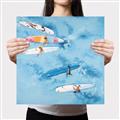 Picture of Surfboarders I  _GroupedProduct_Square_Canvas_