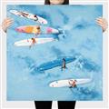 Picture of Surfboarders I  _GroupedProduct_Square_Canvas_