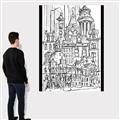 Picture of City Sketch I _GroupedProduct_Rectangle_Portrait_Canvas_