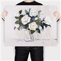 Picture of White Roses _GroupedProduct_Rectangle_Landscape_Canvas_